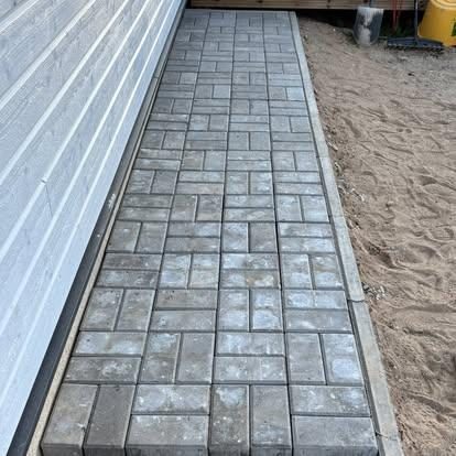 Äärekivi ja sillutise paigaldamine — pärast